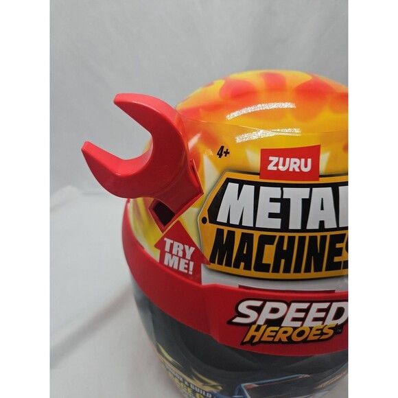 Metal Machines Speed Heroes Red by Zuru 20+ Surprises Build Your Car - Picture 3 of 12